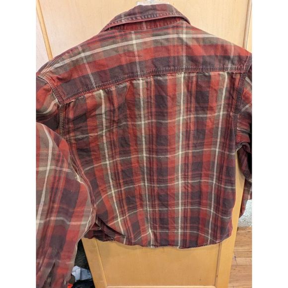 GH‎ Bass & Co. Men’s medium  Cotton Polyester Red Explorer Short Sleeve Button - Picture 2 of 2